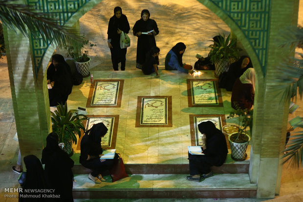 مراسم احیای شب بیست و یکم ماه رمضان در جزیره کیش