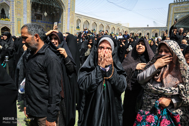 تشییع پیکر دو شهید مدافع حرم در مشهد