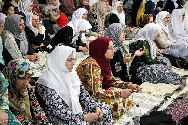 مراسم احیای شب بیست و سوم ماه رمضان در مسجد جامع قبا سنندج 