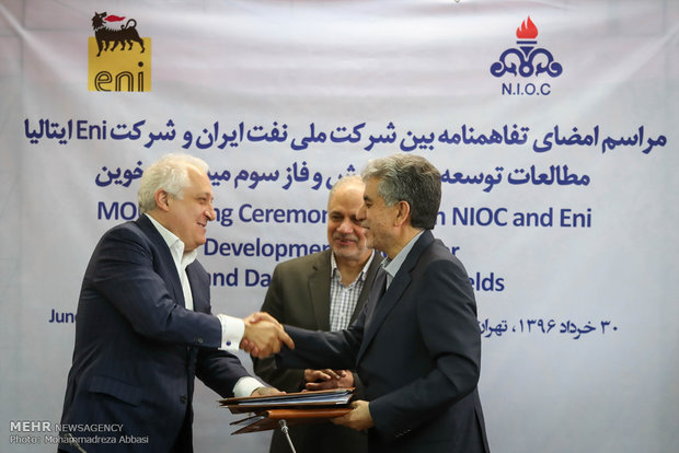 NIOC, Eni sign MoU on oil field development