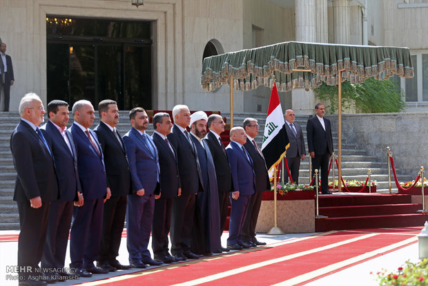 Iraqi PM welcomed officially by VP