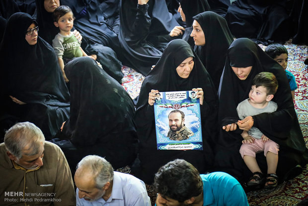 استقبال و تشییع پیکر جانباز دوران دفاع مقدس و شهید مدافع حرم حمید قنادپور