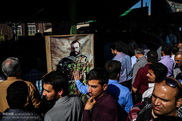 استقبال و تشییع پیکر جانباز دوران دفاع مقدس و شهید مدافع حرم حمید قنادپور