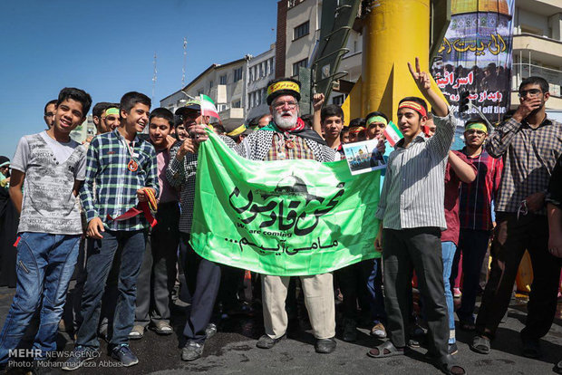Quds day rally in Tehran