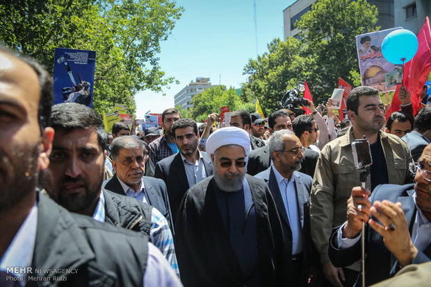 Quds day rally in Tehran