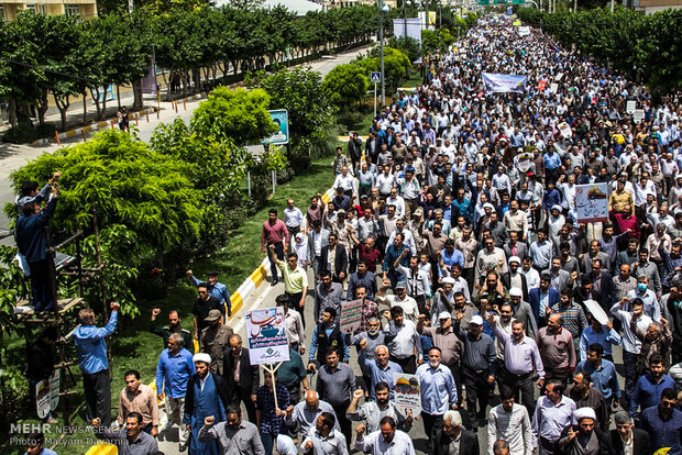 راهپیمایی روز قدس در بجنورد