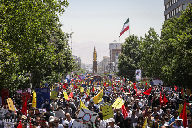 راهپیمایی روز قدس در تهران 