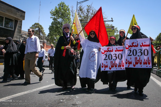 راهپیمایی روز قدس در تهران 