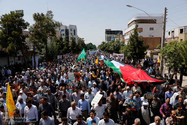 راهپیمایی روز قدس در کرمان