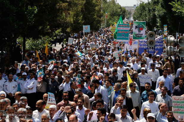 راهپیمایی روز قدس در کرمان