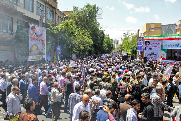 راهپیمایی روز قدس در تبریز