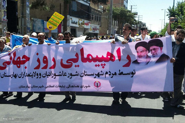 People all over Iran mark Quds day in rallies