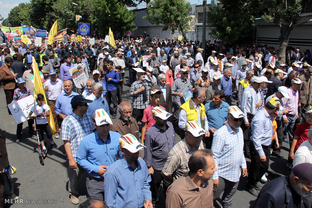 ‌مسیرهای راهپیمایی روز قدس در استان البرز اعلام شد