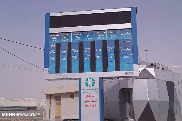 راه‌اندازی تابلوهای نمایشگر وضعیت هوای استان بوشهر آغاز شد