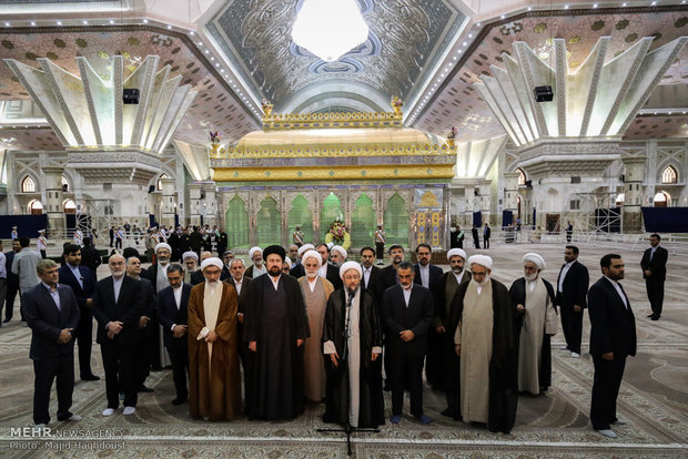 آملي لاريجاني يجدد العهد مع مبادئ مفجر الثورة الاسلامية الامام الخميني