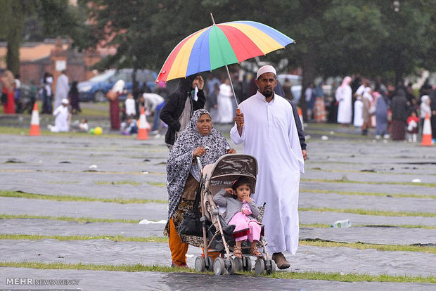 بزرگترین مراسم جشن عید فطر در اروپا‎