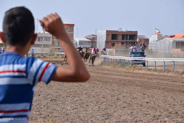 Summer horse racing in Bandar Torkaman