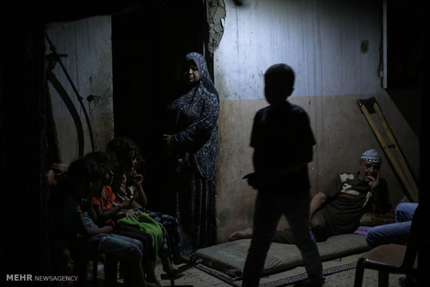 عتمة ليالي غزة في ضل عدم فقدان الكهرباء