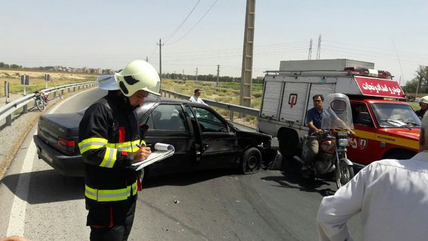 تصادف مرگبار در اتوبان چمران/ال ۹۰ واژگون شد یک نفر جان باخت 