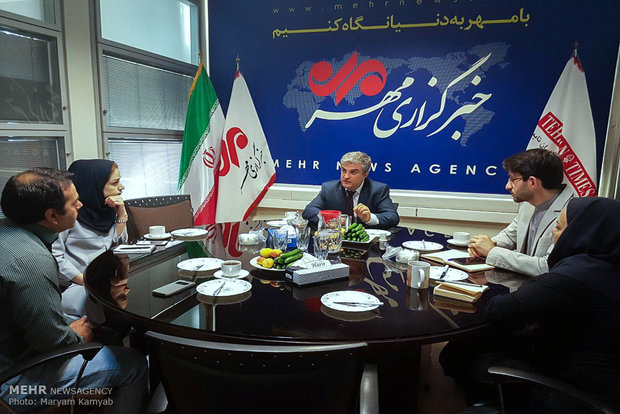 Danish amb. visits Mehr News Agency