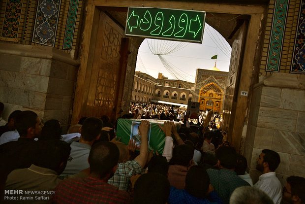 تشییع پیکر شهید سید جلال حسینی از مدافعان حرم حضرت زینب (س) 