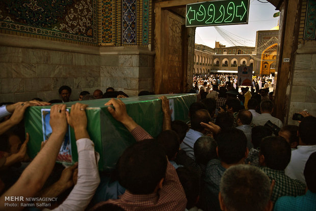 تشییع پیکر شهید سید جلال حسینی از مدافعان حرم حضرت زینب (س) 