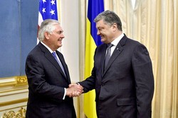 تیلرسون: آمریکا از تمامیت ارضی اوکراین دفاع می‌کند