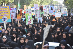تجمع خانواده های مدافع حرم در حمایت از فرهنگ حجاب و عفاف