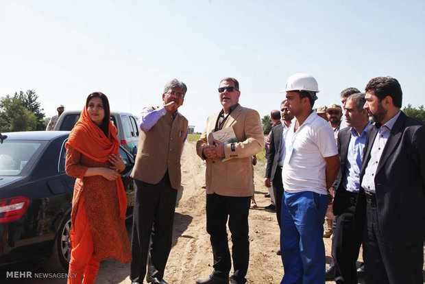 Indian amb. visits Astara-Astara railway route