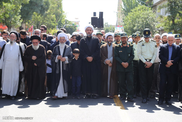 تشییع شهید حمید مرادلو در زنجان