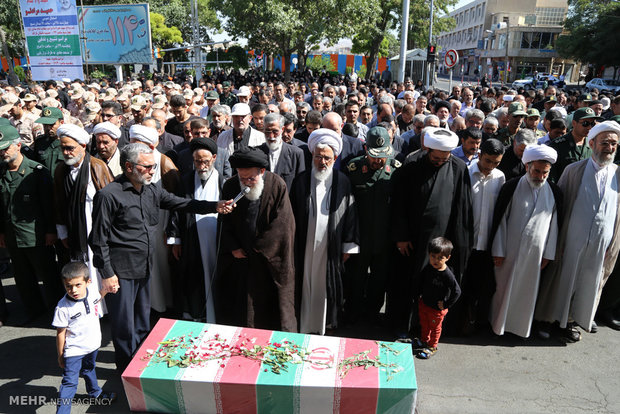 تشییع شهید حمید مرادلو در زنجان