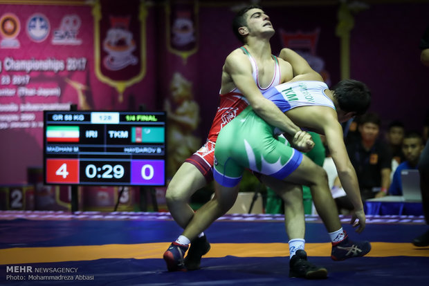 Iran stands 1st at Asian Wrestling Championships in Thailand