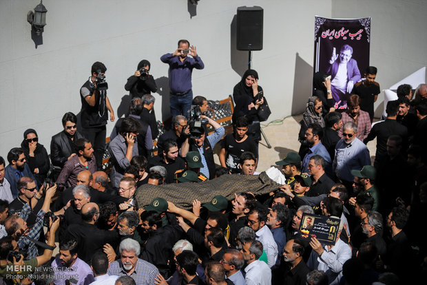 مراسم تشییع پیکر زنده یاد حبیب الله کاسه ساز، تهیه کننده سینمای دفاع مقدس 