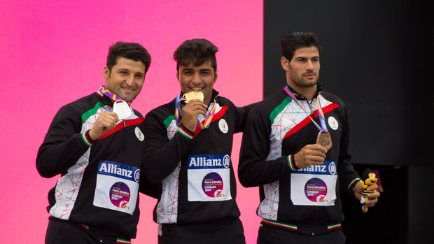 Iranians bag all javelin F57 medals in London