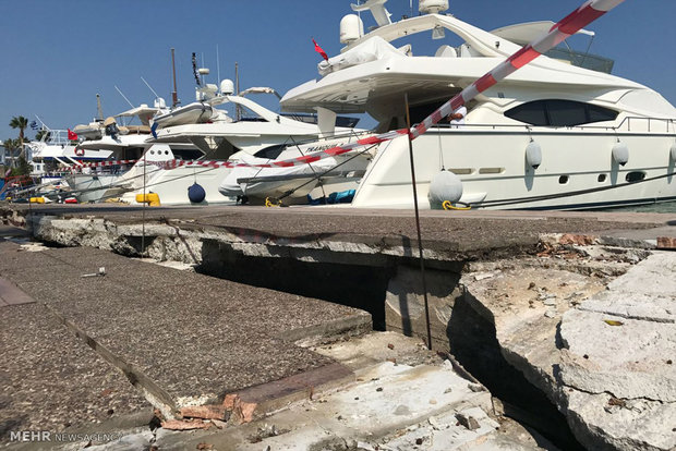 Türkiye ile Yunanistan'daki depremden kareler