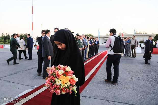 ورود رئیس مجلس شورای اسلامی به مشهد