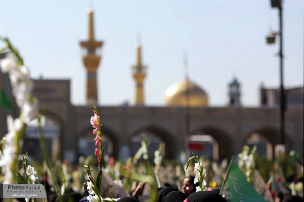 Flower Strewing at Razavi Holy Shrine