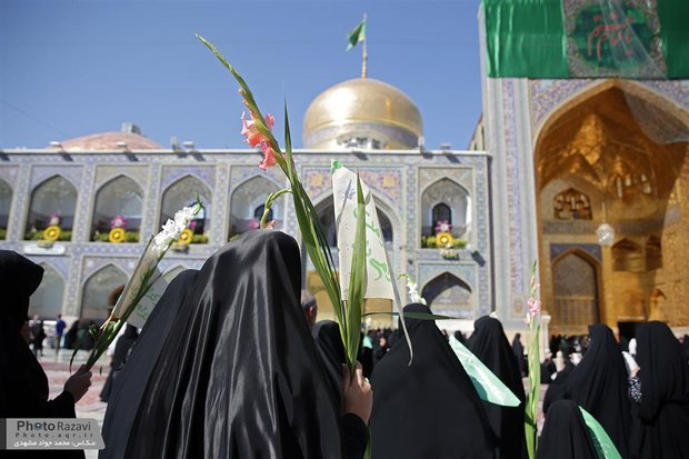 Flower Strewing at Razavi Holy Shrine