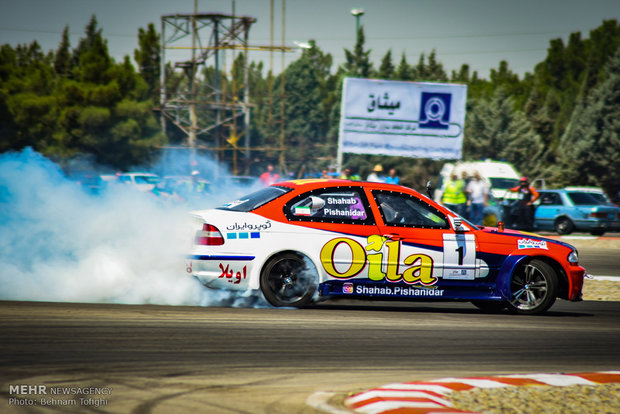 2nd round of drift racing at Azadi Complex