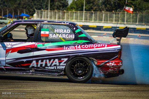 2nd round of drift racing at Azadi Complex