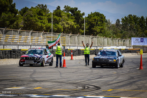 2nd round of drift racing at Azadi Complex