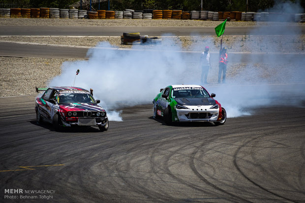 2nd round of drift racing at Azadi Complex