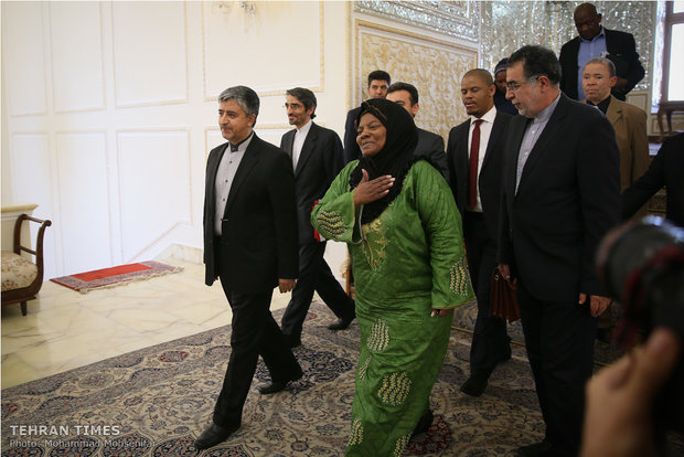 Zarif meets S. African, Serbian officials