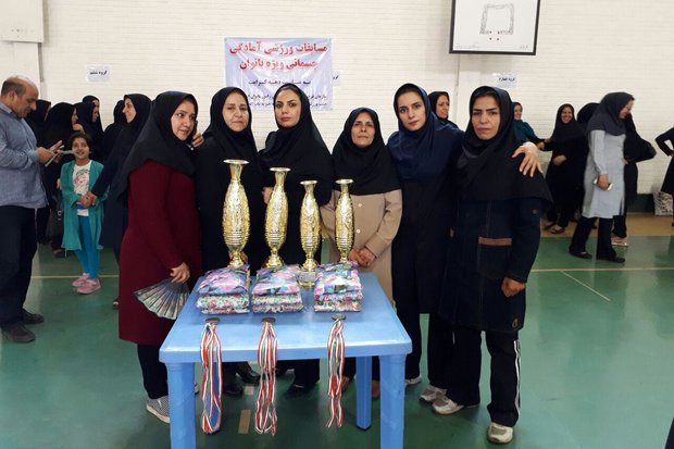 مسابقات آمادگی جسمانی بانوان دستگاه‌های اجرایی لرستان برگزار شد