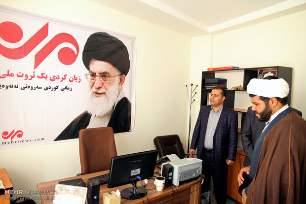 بازدید مدیرکل تبلیغات اسلامی کردستان از دفتر جدید خبرگزاری مهر کردستان‎ 