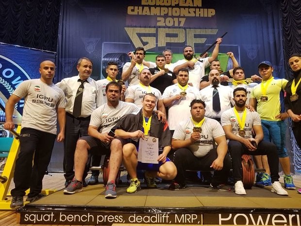 Iranian powerlifters come 1st in Open European C’ship