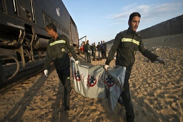 افزایش شمار قربانیان برخورد ۲ قطار در مصر به ۴۹ کشته