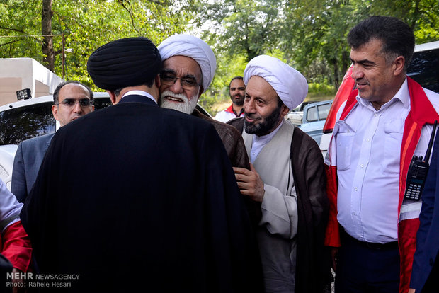 بازدید حجت‌الاسلام عبدالحسین معزی نماینده ویژه رهبر معظم انقلاب  از مناطق سیل زده استان گلستان