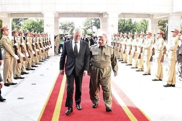 Barzani, ABD Savunma Bakanı'yla görüştü