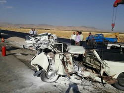 حادثه خونین رانندگی در محور کرمانشاه - کامیاران/ ۵ تن کشته شدند